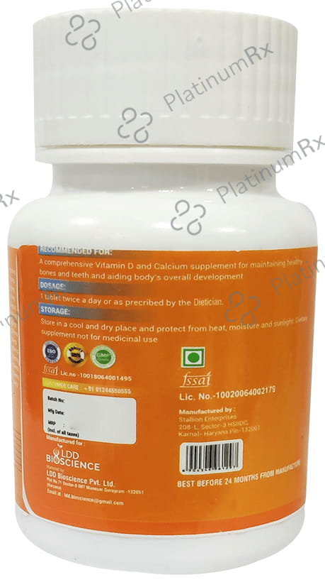 LDD Bioscience Vitamin D Cal Alfa+ - Multivitamin & Multimineral for Healthy Bones & Teeth - Tablet 30 Tablet
