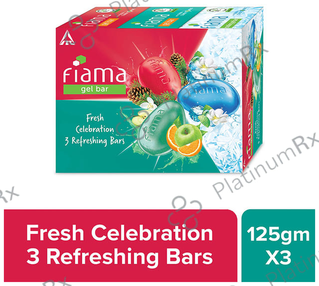 Fiama Gel Bar (125gm Each) Fresh Celebration