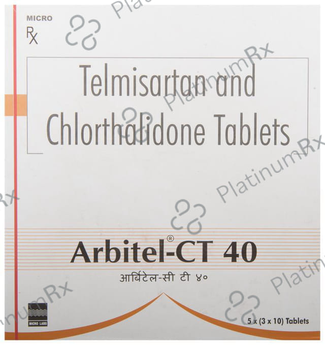 Arbitel CT 40/12.5mg Tablet 10s