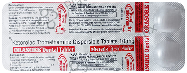Orasore 10mg Dental Tablet Clove 10s
