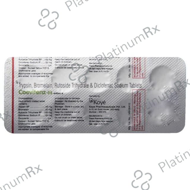 Coevitenz D 90/50/100/48mg Tablet 10s