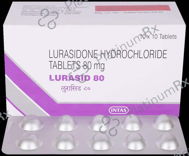 Lurasid 80mg Tablet 10s
