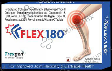Flex 180 Collagen Type II Complex for Joint Flexibility & Cartilage Health - Tablet