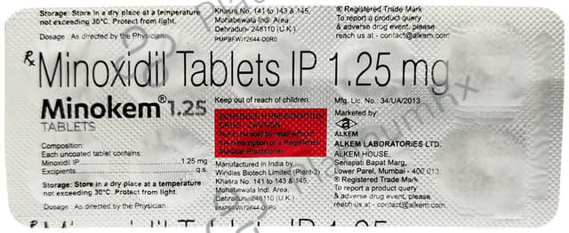 Minokem 1.25mg Tablet 10s