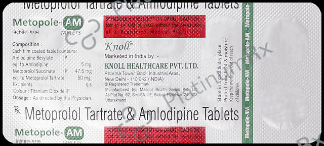 Metopole AM 5/50mg Tablet 10s