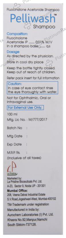 Pelliwash 0.01% Shampoo 100ml
