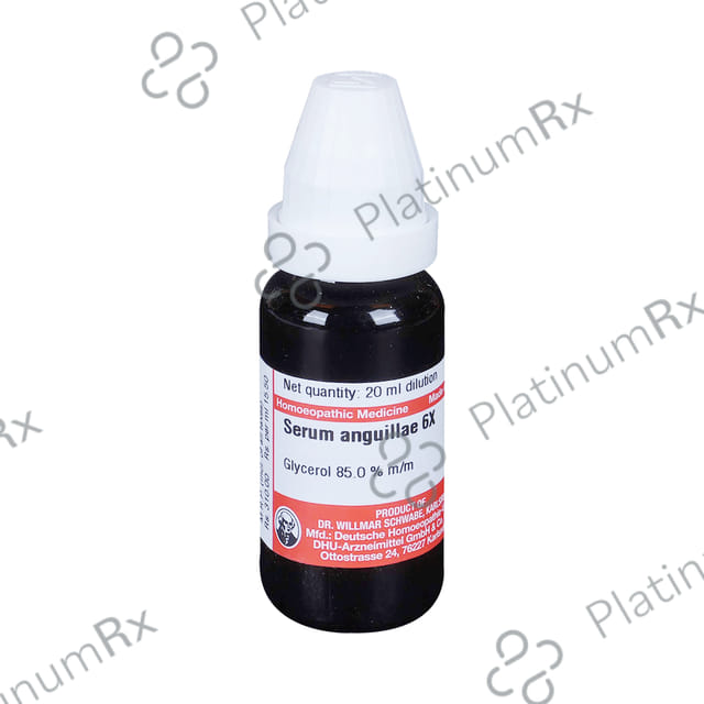 Dr Willmar Schwabe Germany Serum Anguillae Dilution 6X