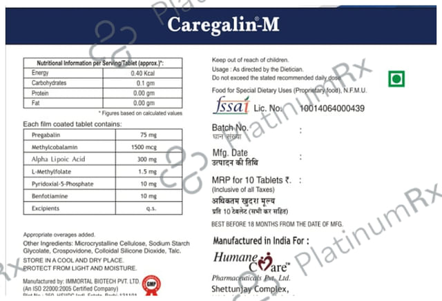 Caregalin-M Tablet