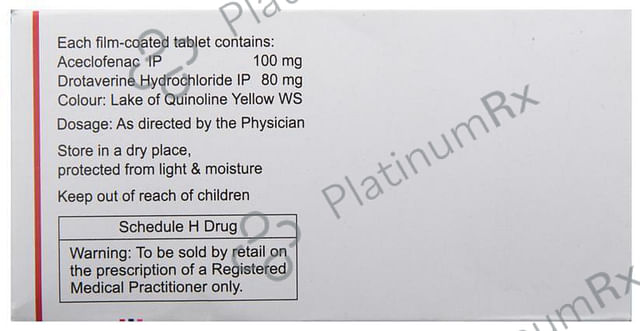 Zerodol Spas 100/80mg Tablet 10s