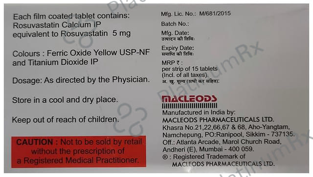 Rosumac 5mg Tablet 15s