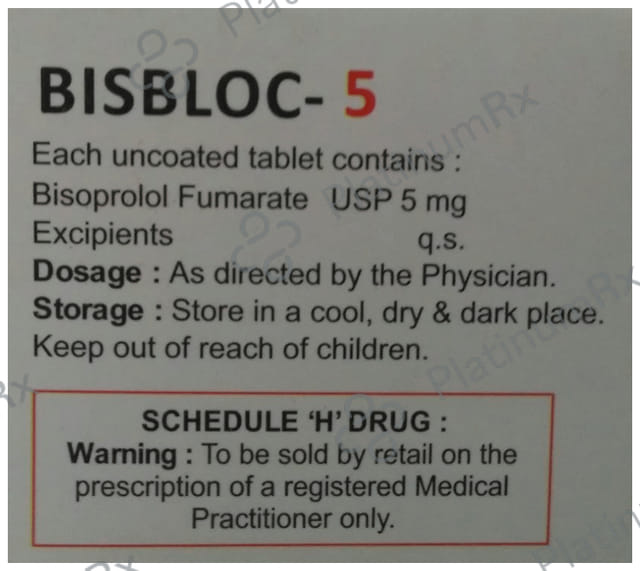 Bisbloc 5mg Tablet 10s