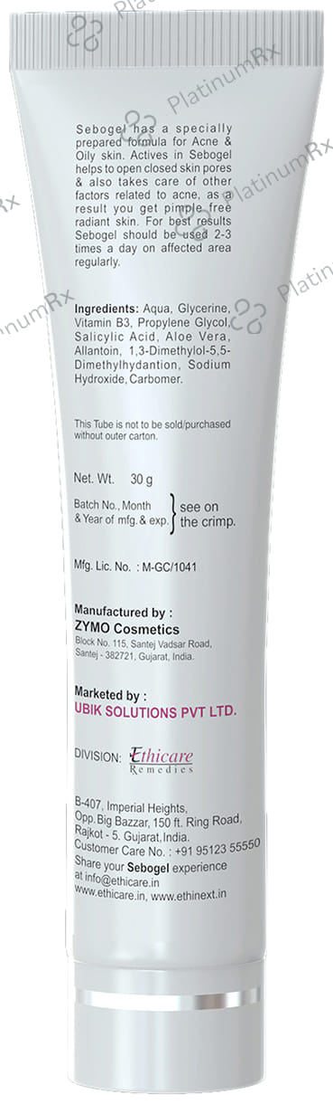 Sebogel Paraben Free 30gm