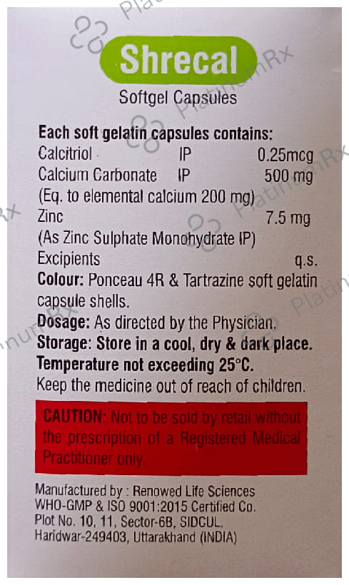 Shrecal Softgel Capsule 10s