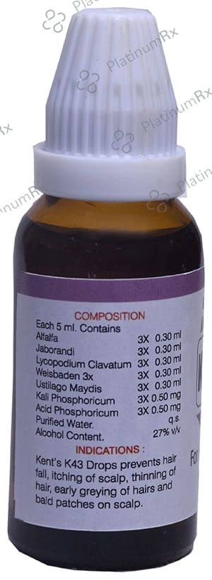 Kent's K43 Alopecia Oral Drops