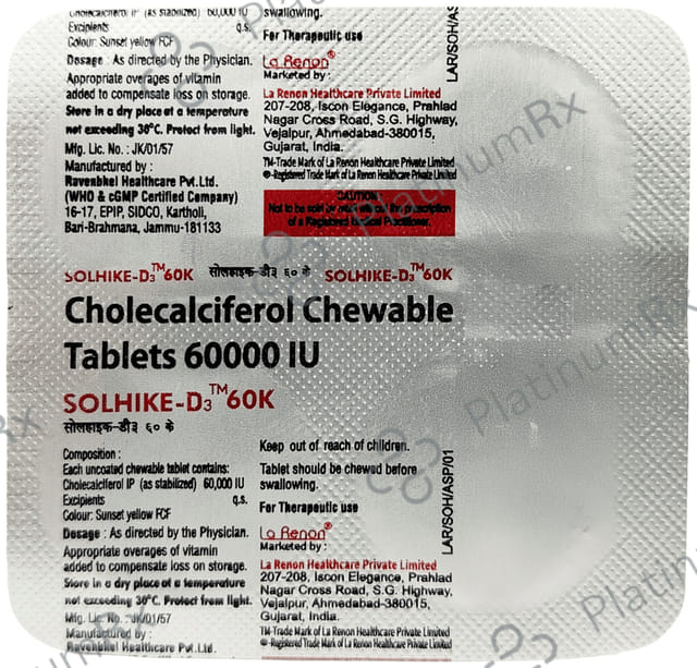 Solhike D3 60K Tablet 4s