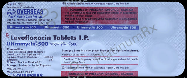 Ultramycin 500mg Tablet 10s