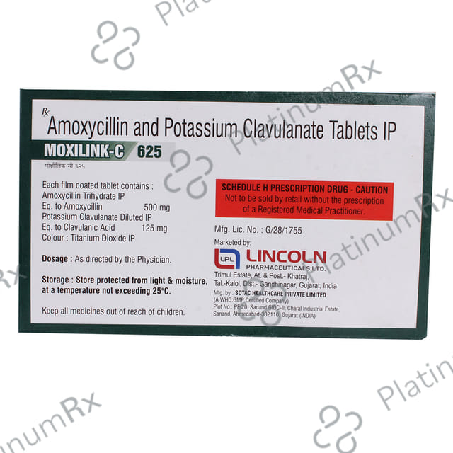 Moxilink C 500mg/125mg Tablet