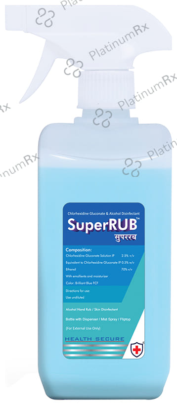 Super Rub Alcohol Hand Rub Sanitizer with Trigger Pump