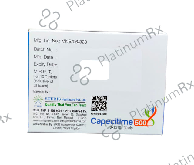 Capecitime 500mg Tablet 10s