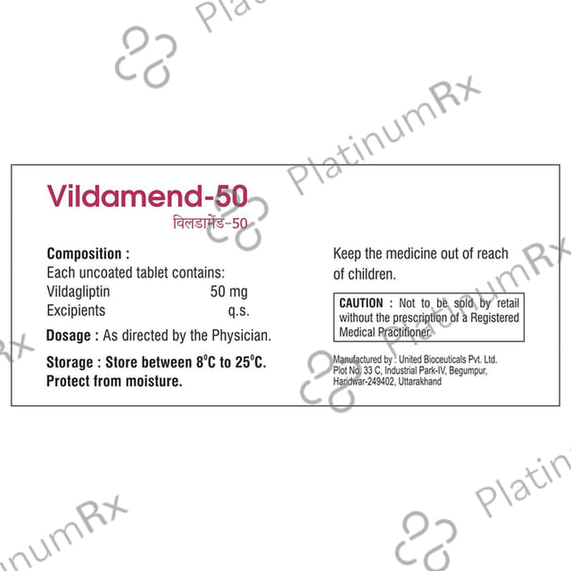 Vildamend 50 Tablet