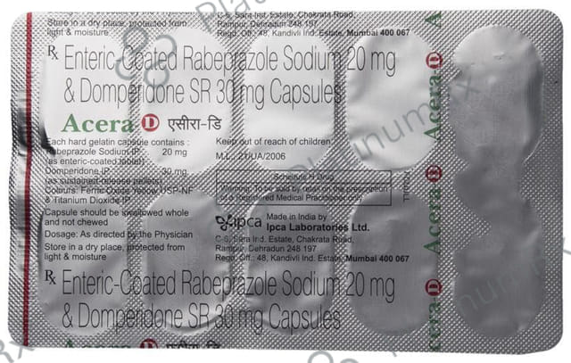 Acera D 30/20mg Capsule SR 10s