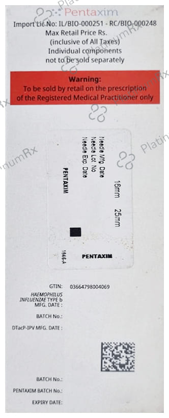 Pentaxim Vaccine 0.5ml