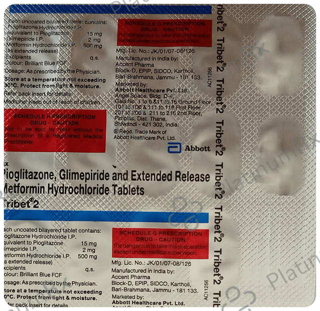 Tribet 2/500/15mg Tablet ER 15s