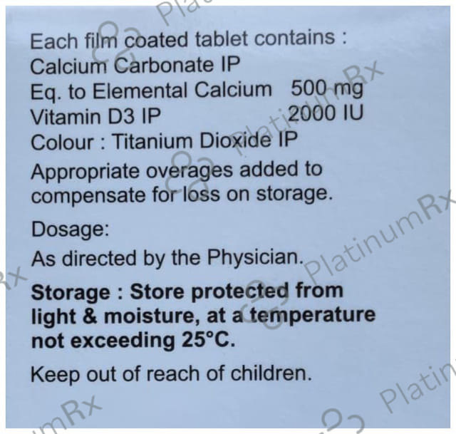 Bonultra D3 500mg/2000IU Tablet 10s