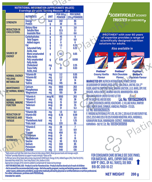 Protinex Diabetes Care Protein Flavour Vanilla Powder 200gm