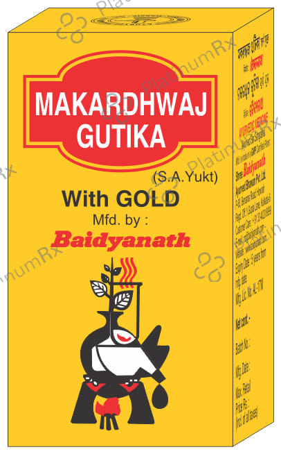 Baidyanath Makardhwaj Gutika (with Gold)
