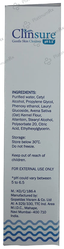 Clinsure Gentle Skin Cleanser 125ml