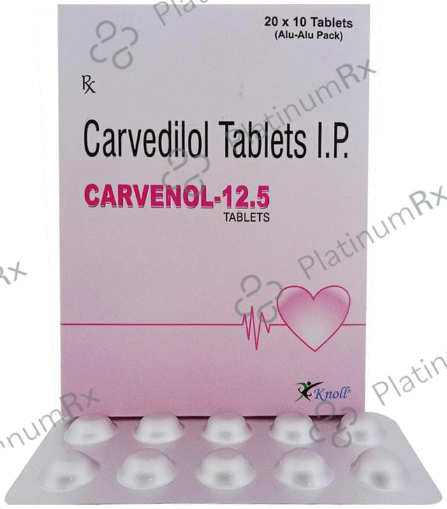 Carvenol 12.5mg Tablet 10s
