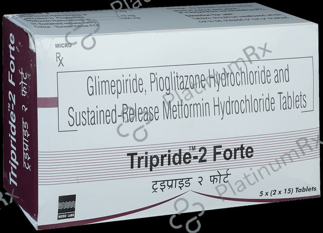 Tripride 2 Forte 2/1000/15mg Tablet SR 15s