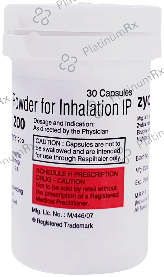 Derinide 200mcg Respicap 30s