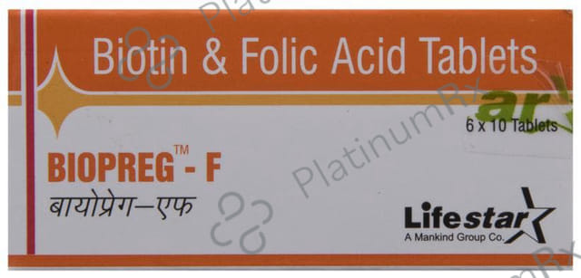Biopreg F 5000/5000mcg Tablet 10s
