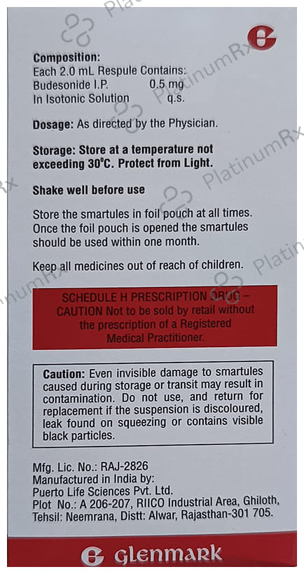 Nebzmart B 0.5mg Smartules Respules 8X2ml