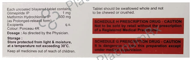 Glidimin 1/500mg Tablet PR 10s