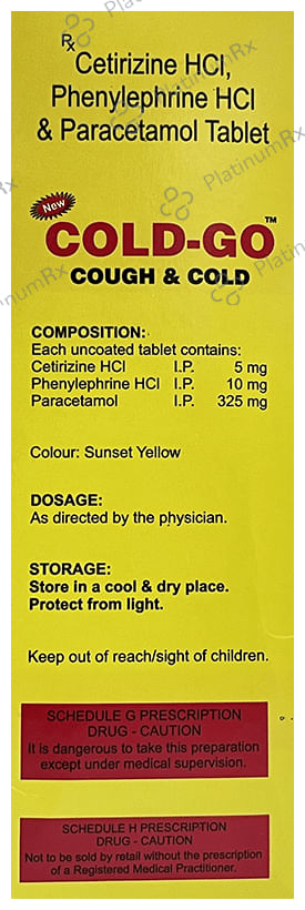 New Cold-GO Cough & Cold Tablet