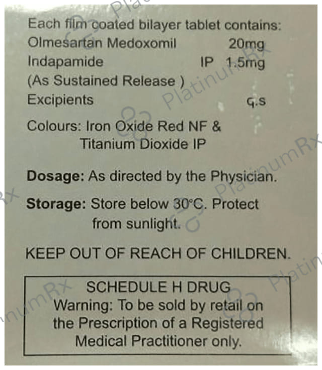 Olmy D 1.5/20mg Tablet SR 10s