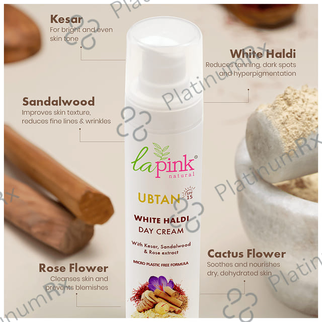 La Pink Ubtan White Haldi SPF 15 Day Cream 50gm
