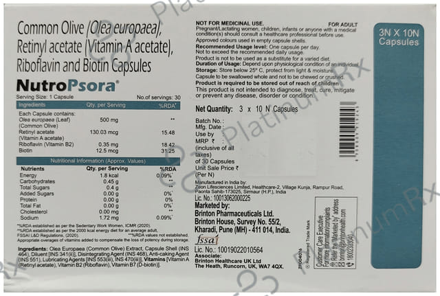 Nutropsora Capsule 10s