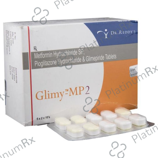 Glimy MP 2/500/15mg Tablet SR 10s
