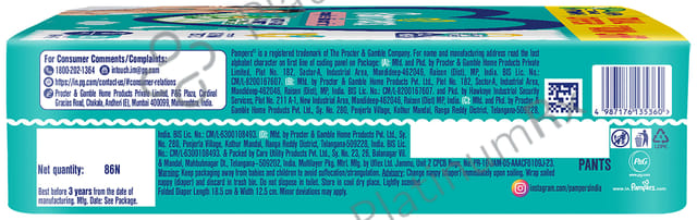 Pampers All Round Protection Anti Rash Blanket Diaper Lotion Small 86s