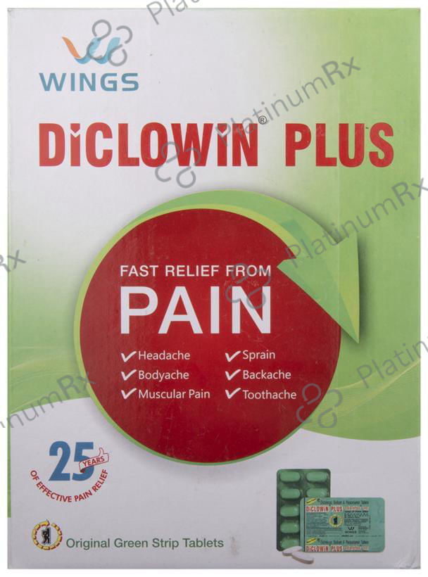 Diclowin Plus 50/325mg Tablet 10s