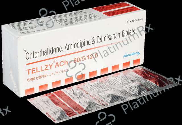 Tellzy Ach 80/5/12.5 Tablet