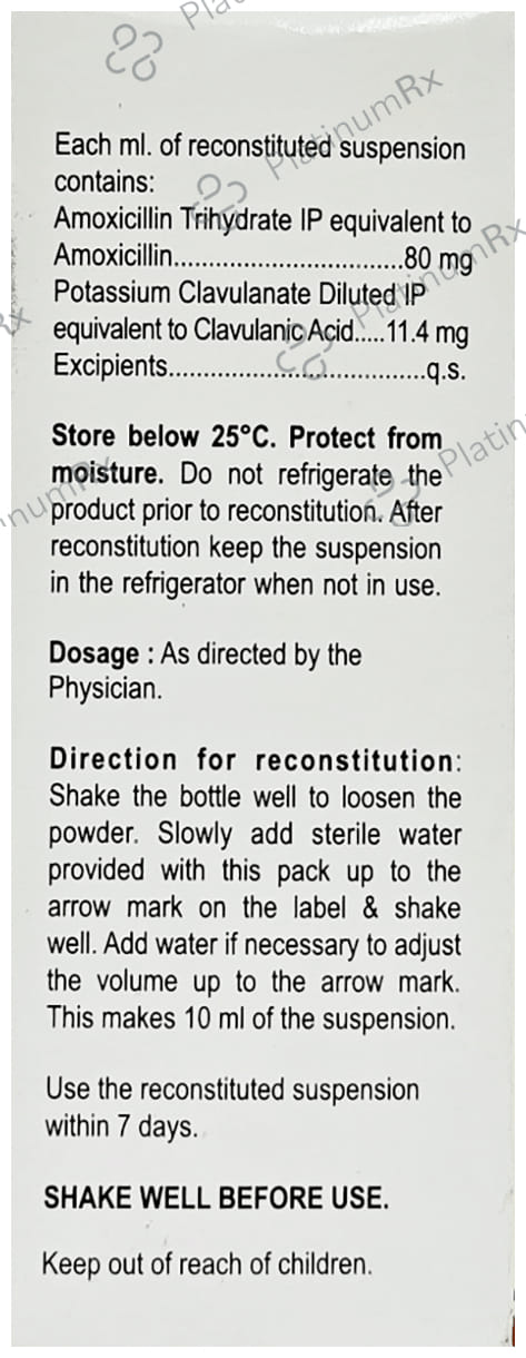 Clavam 80/11.4mg Oral Drops 10ml