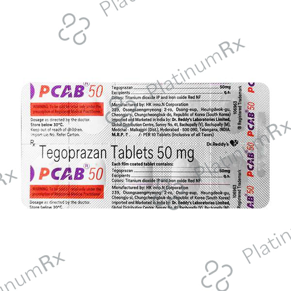 PCAB 50mg Tablet 10s