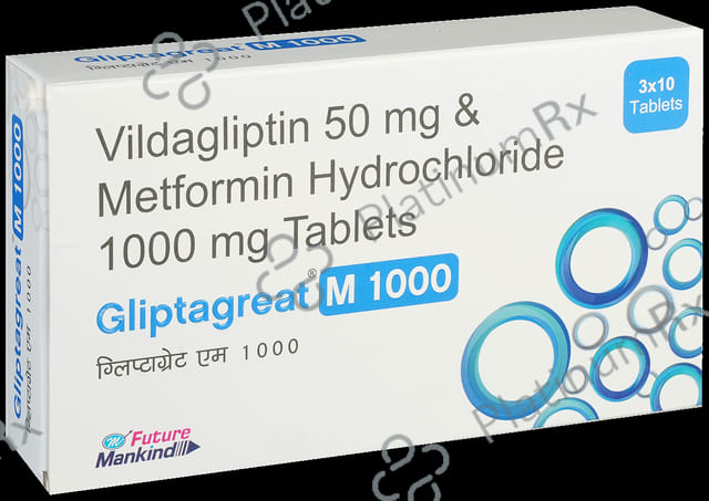 Gliptagreat M 1000/50mg Tablet 10s