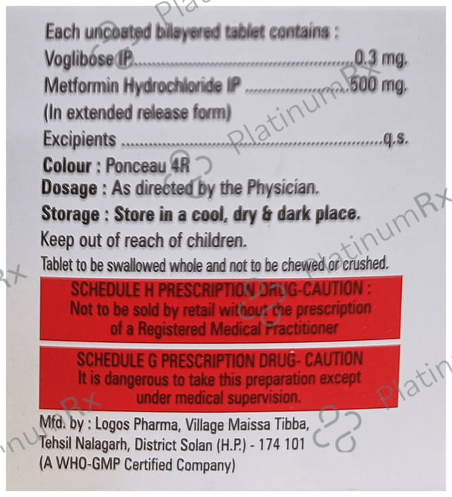 Acovog M 0.3/500mg Tablet 10s