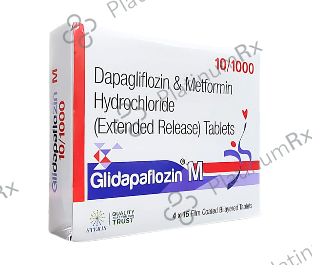 Glidapaflozin M 10/1000mg Tablet ER 15s